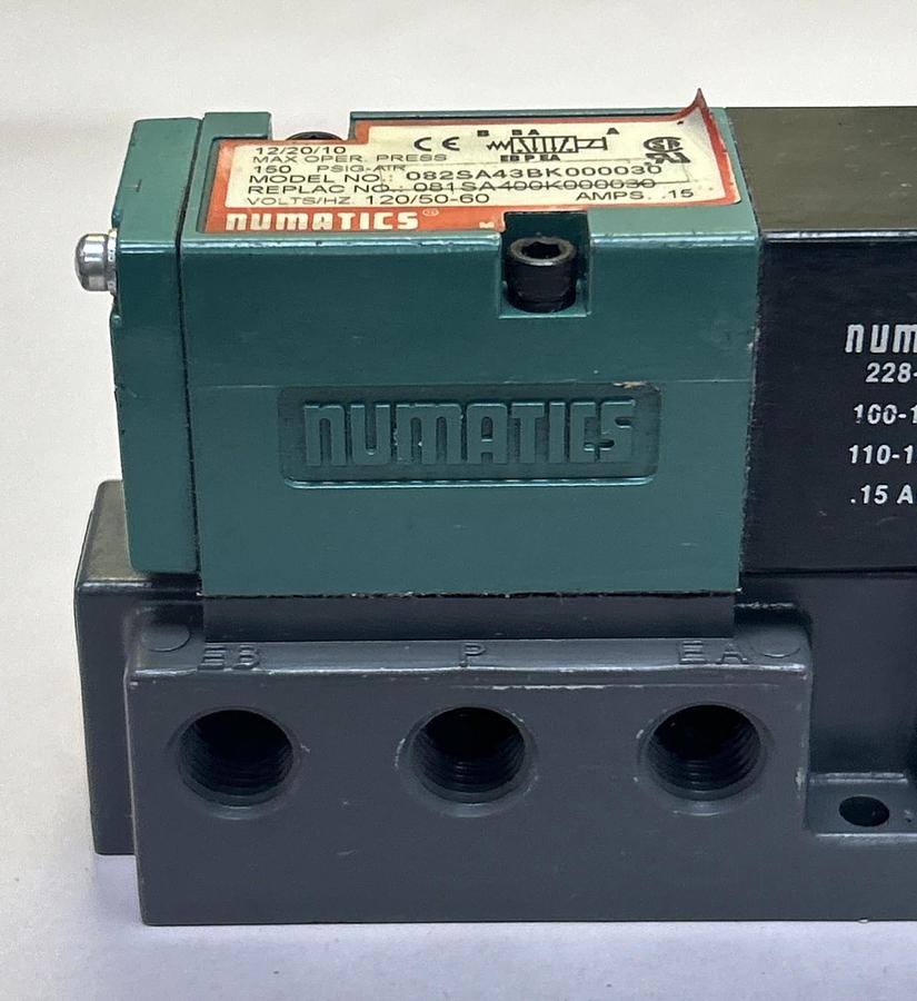Used NUMATICS,082SA43BK000030,SOLENOID VALVE 150PSIG