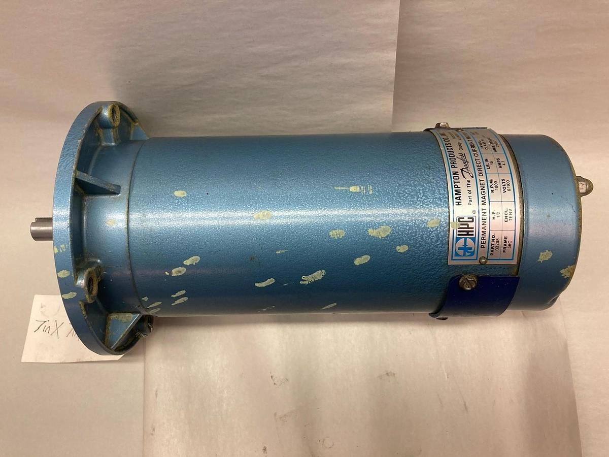 Used HPC Hampton Products,03212,Permanent Magnet DC Motor 1/2HP 1800rpm Frame 56C