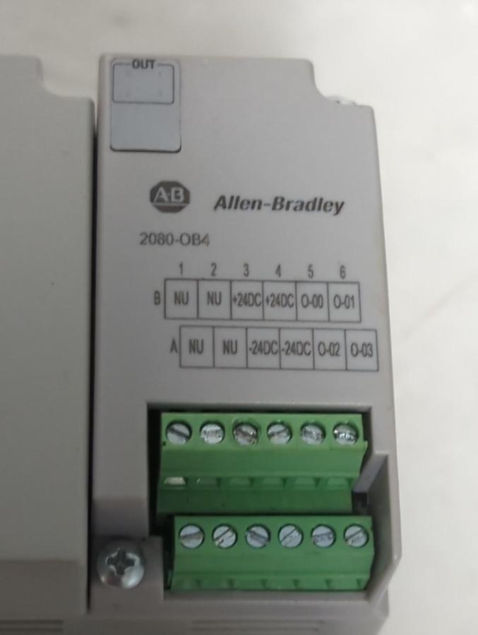 Used ALLEN BRADLEY,2080-LC20-20QWB,MICRO 820 ETHERNET PLC CONTROLLER PRE-OWNED