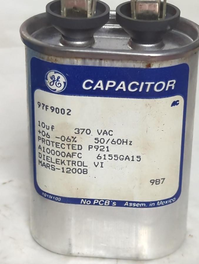 MARS,12008,MOTOR RUN CAPACITOR 10MFD 370VAC NOS
