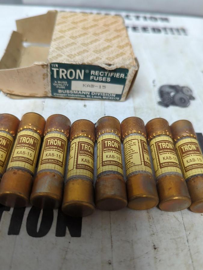 COOPER BUSSMANN,KAB-15,RECTIFIER FUSES BOX OF 10 NOS