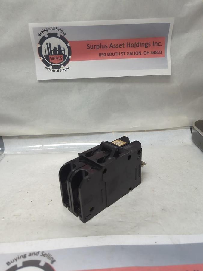 Used HEINMANN,CD2-H3-U,CIRCUIT BREAKER 2-POLE 15 AMP 125V DC PRE-OWNED