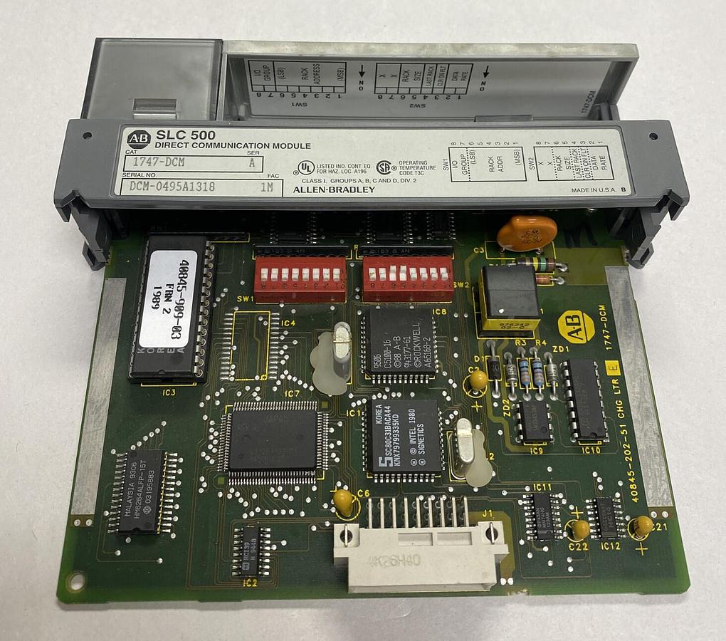 Used ALLEN BRADLEY,1747-DCM,SER A DIRECT COMMUNICATION MODULE