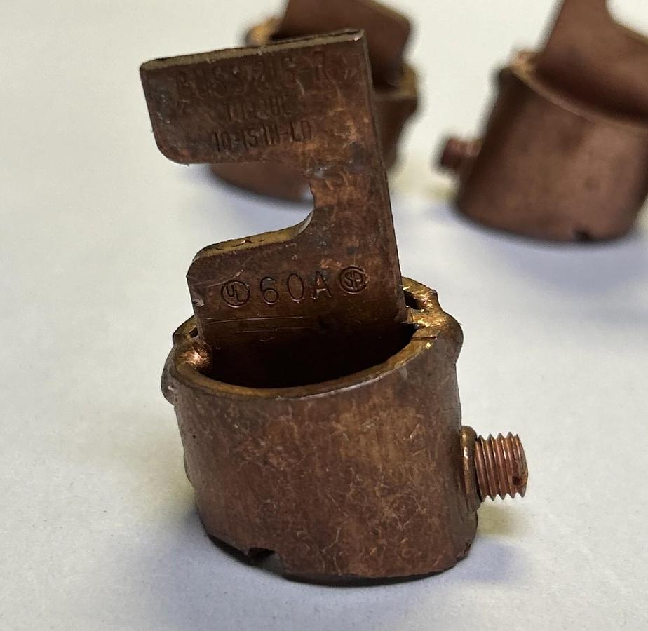 Used BUSSMANN,216-R,FUSE REDUCER LOT OF 4