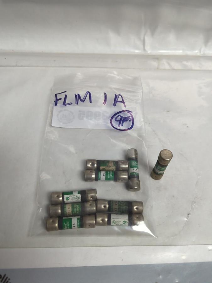 Used LITTELFUSE,FLM1,TIME-DELAY 1 AMP FUSE LOT OF 9 PRE-OWNED