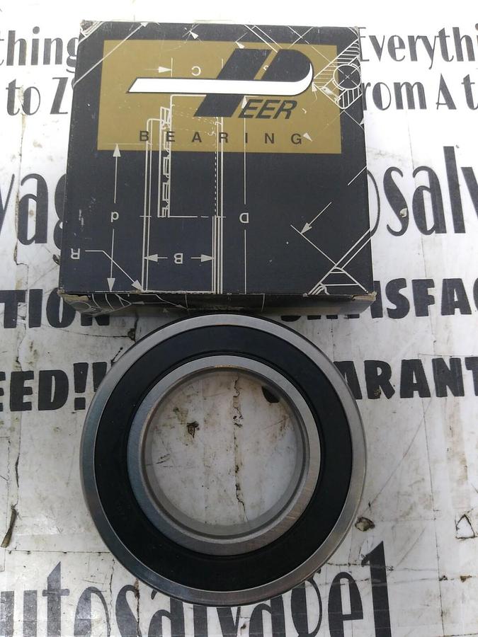 PEER BEARING,6211-2RLD-C3,DEEP GROOVE BALL BEARING -2 CONTACT SEALS NOS