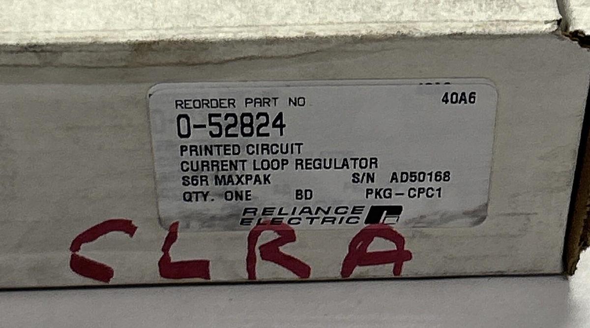 Used RELIANCE,0-52824,CURRENT LOOP REGULATOR NEW