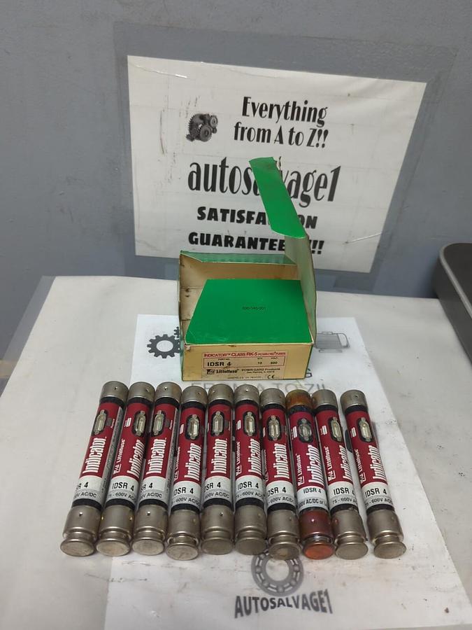 LITTELFUSE,IDSR-4,INDICATOR 4 AMP FUSES BOX OF 10 NOS