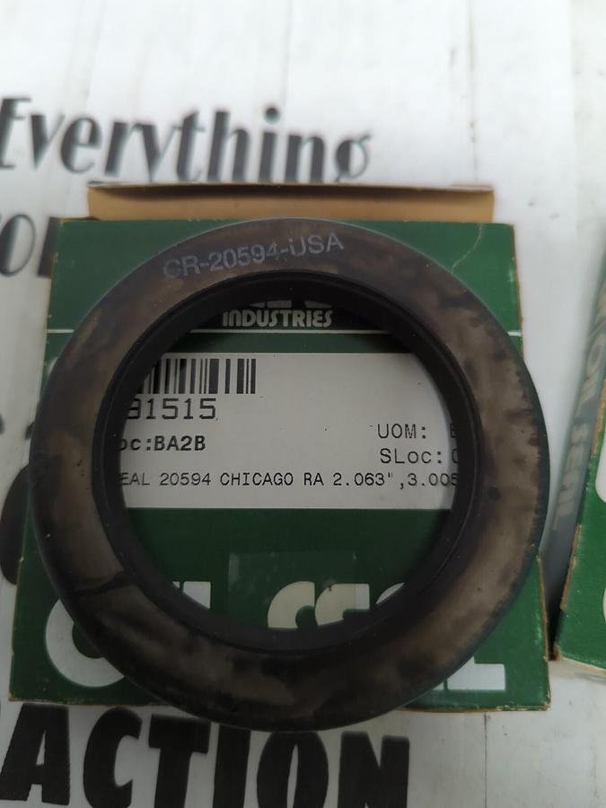CHICAGO RAWHIDE,20594,OIL SEALS 2.063 IN X 3.005 IN LOT OF 2 NOS