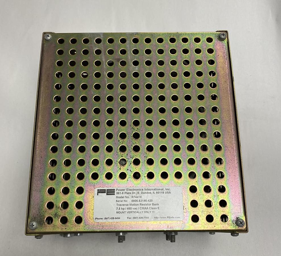 Used Power Electronics,R746TE,Traverse Motion Resistor Bank Hoist Crane 7.5Hp 460VAC