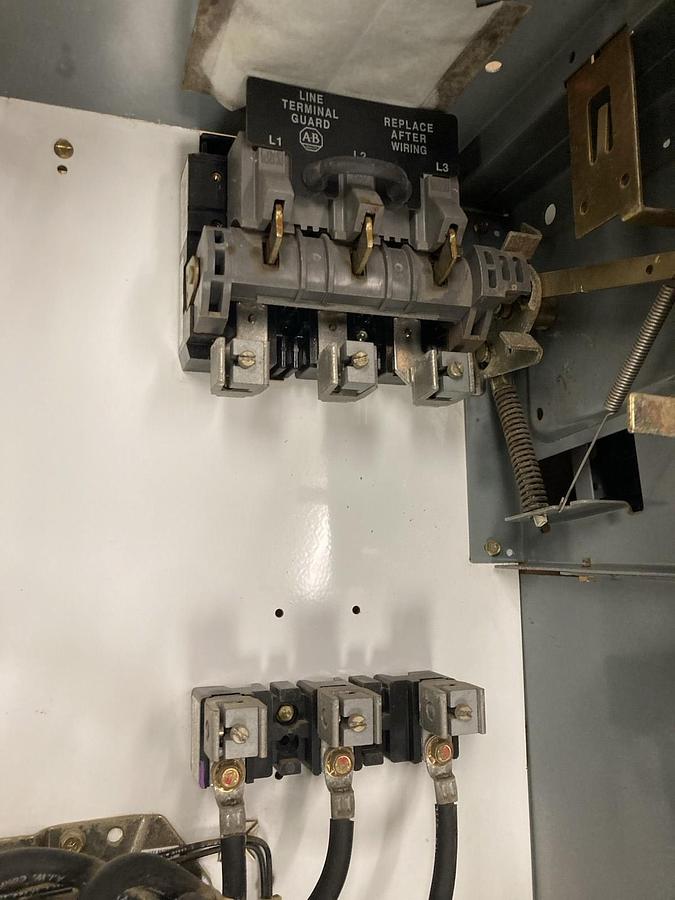 Used Allen-Bradley,2112B,Size 3 Fused Starter MCC Bucket 3-Phase 60Hz 480V 32 Inch