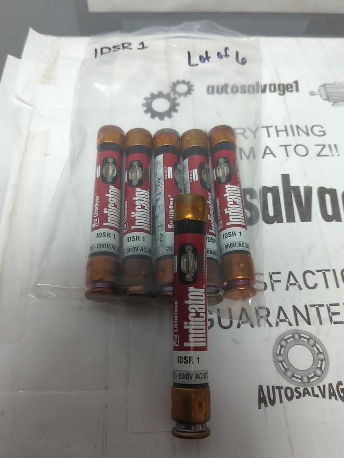 LITTELFUSE,IDSR 1,INDICATOR 1 AMP FUSES LOT OF 6