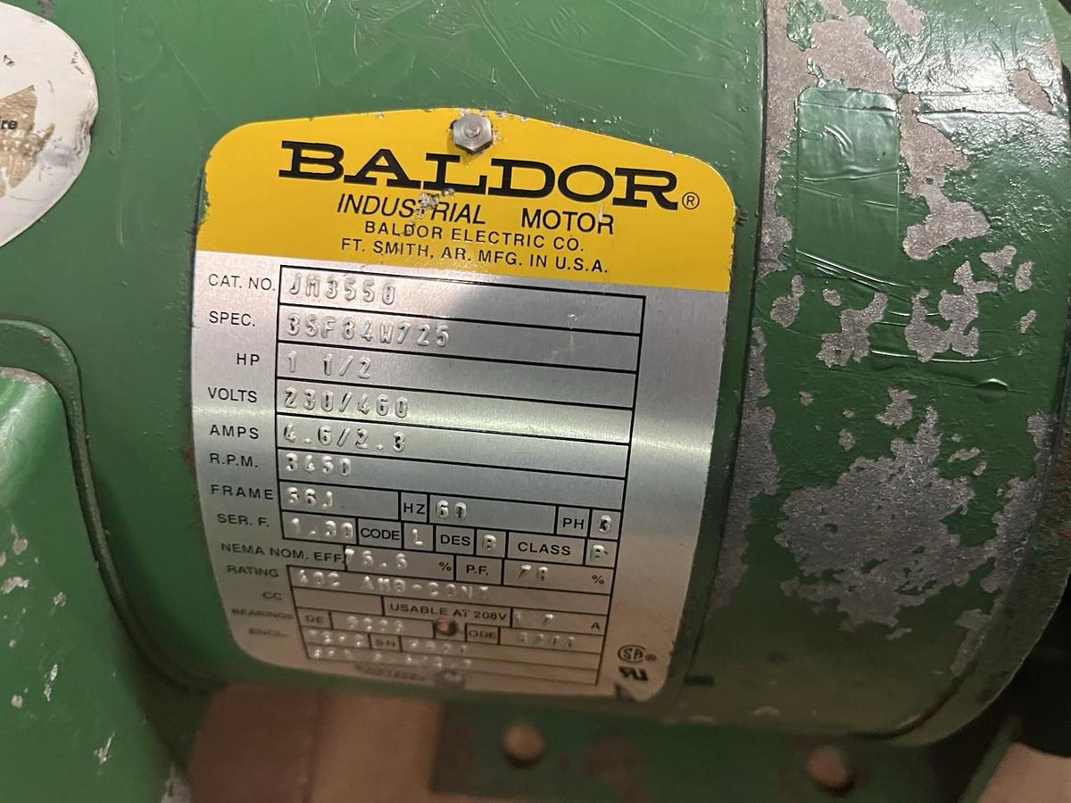 Used DEMING,311212543645,CENTRIFUGAL PUMP TYPE BF 1-1/4X1-1/2X5 1-1/2HP 3450RPM 3PH