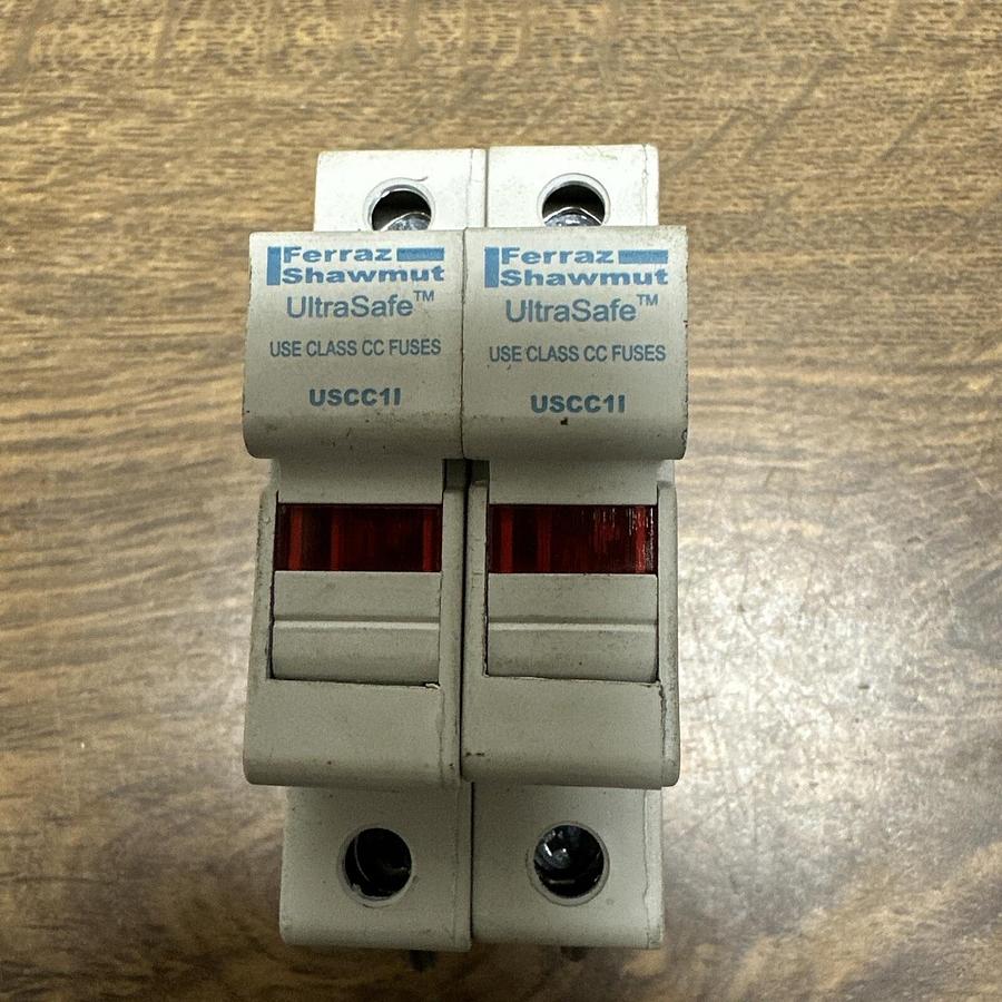 Used Ferraz-Shawmut,USCC11,Fuse Holder LOT of 2