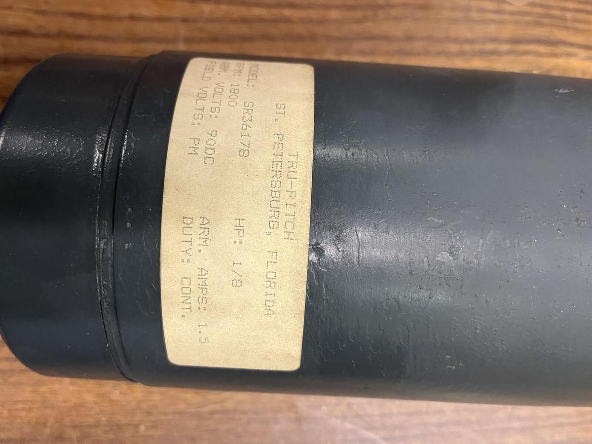 Used Tru Pitch,SR36178,DC Motor 1/8HP 90vdc 1800RPM