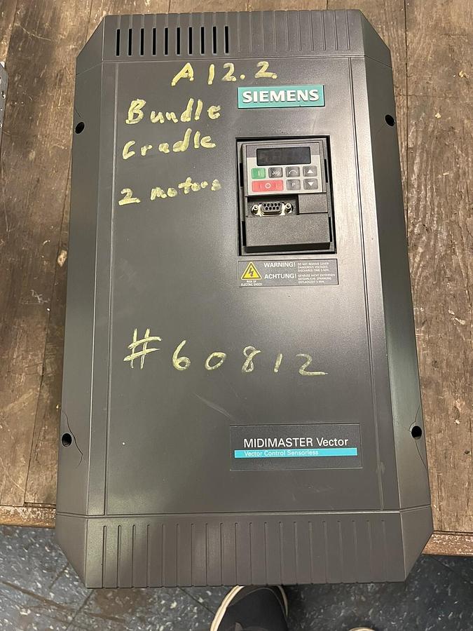 Used SIEMENS,6SE3222-4DG40,MIDIMASTER VECTOR DRIVE 20HP