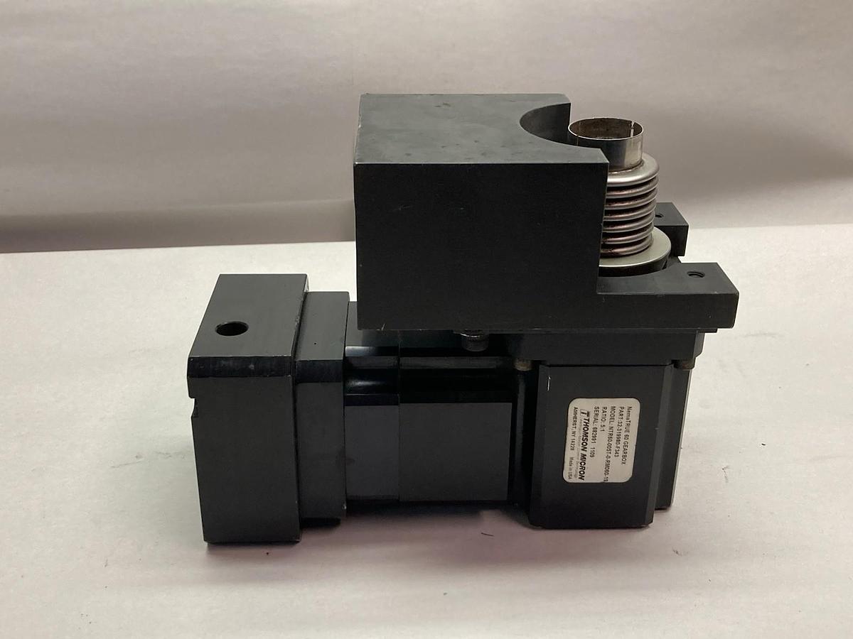 Used Thomson Micron,32-319980-F343,DuraTRUE 90 Degree Right Angle Gearhead Ratio 5:1