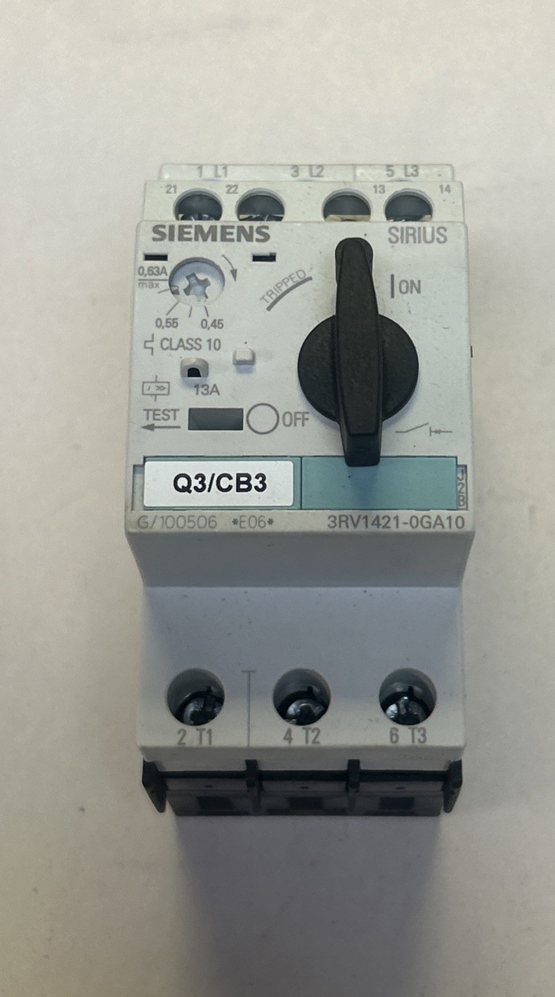 Used SIEMENS,3RV1421-0GA10,MOTOR STARTER