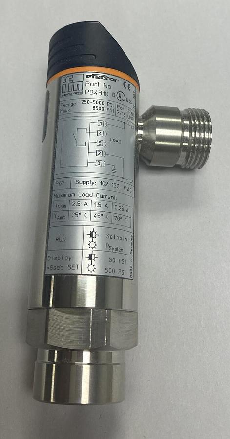 EFECTOR,IFM PB-500PSBU76-HFBOW/LS//V PB4310,ELECTRONIC PRESSURE SENSOR NOS