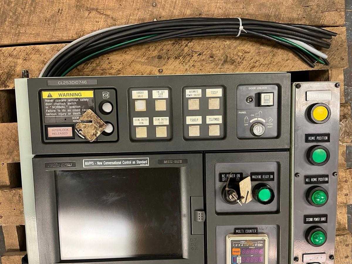 Used MORI SEIKI,CL253DI0746,CL253 CNC LATHE MSG-803 CNC CONTROL PANEL