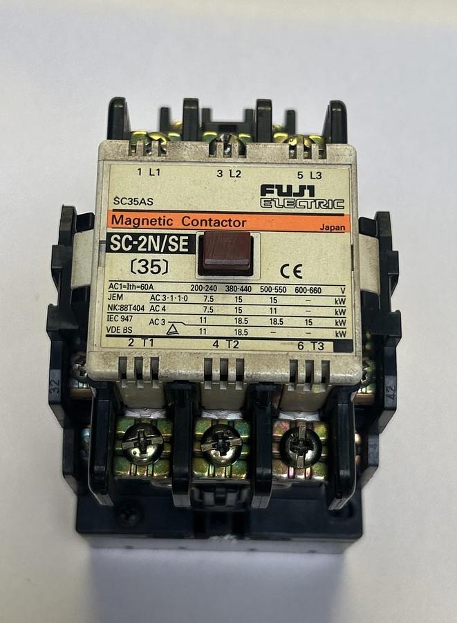 Used FUJI ELECTRIC,SC-2N/SE,MAGNETIC CONTACTOR