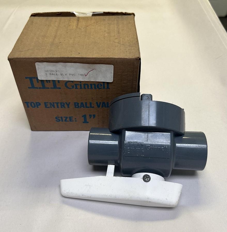 ITT GRINNELL,PVCI,TOP ENTRY BALL VALVE 1INCH NOS