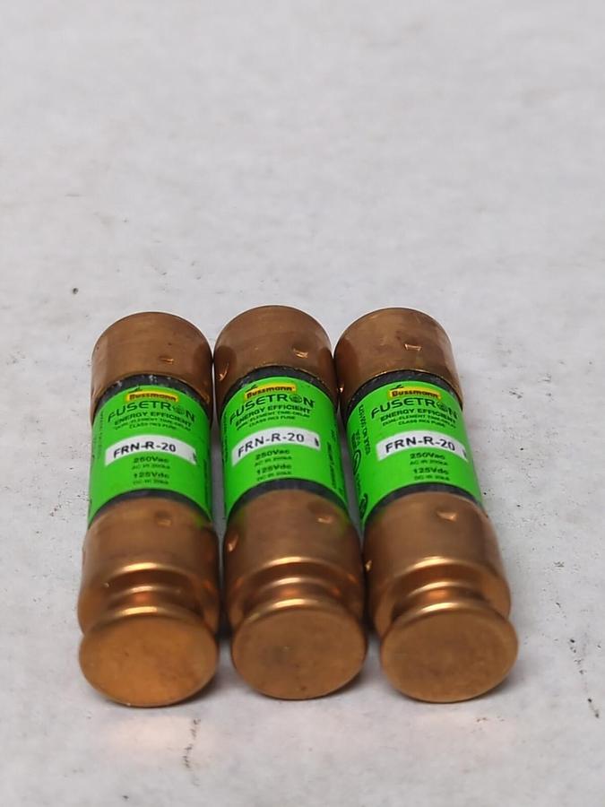 COOPER BUSSMANN,FRN-R-20,FUSETRON 20 AMP FUSE NOS