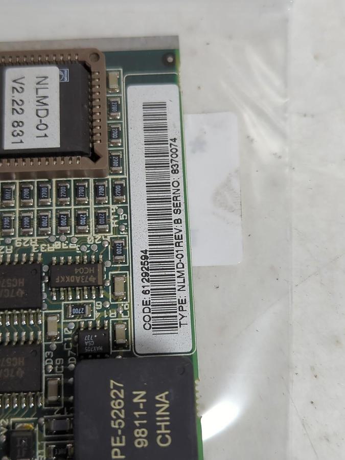 Used ABB,NLMD-01,REV B MONITORING BOARD 61292632 B 1/4 PRE-OWNED