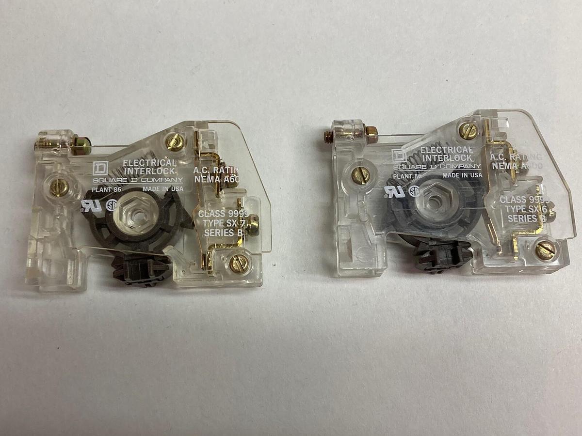 Square D,9999 SX-6 Series B,Electric Interlock LOT OF 2