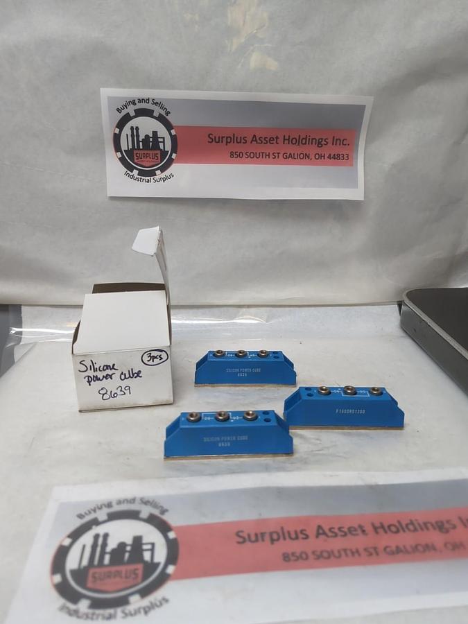 Used SILICONE POWER CUBE,8639,POWER CUBE LOT OF 3 PRE-OWNED