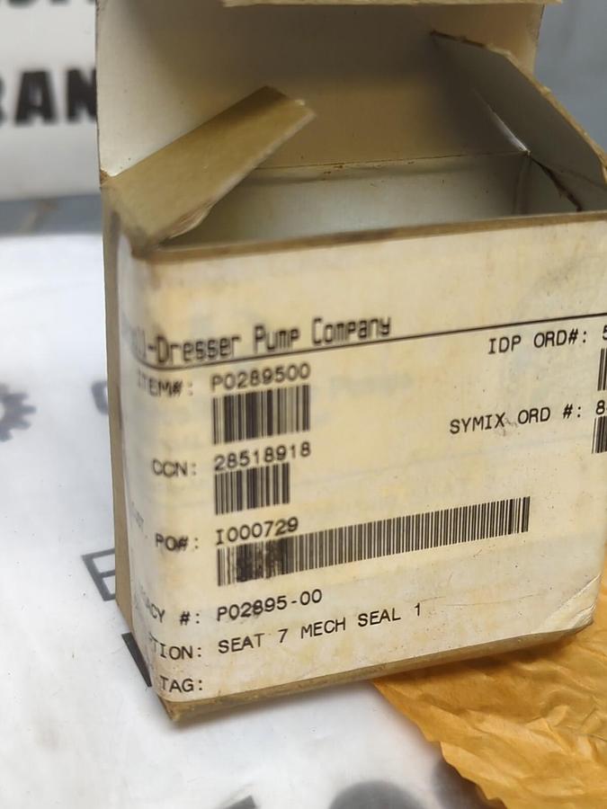 INGERSOLL-DRESSER,P0289500,SEAT 7 MECHANICAL SEAL NOS