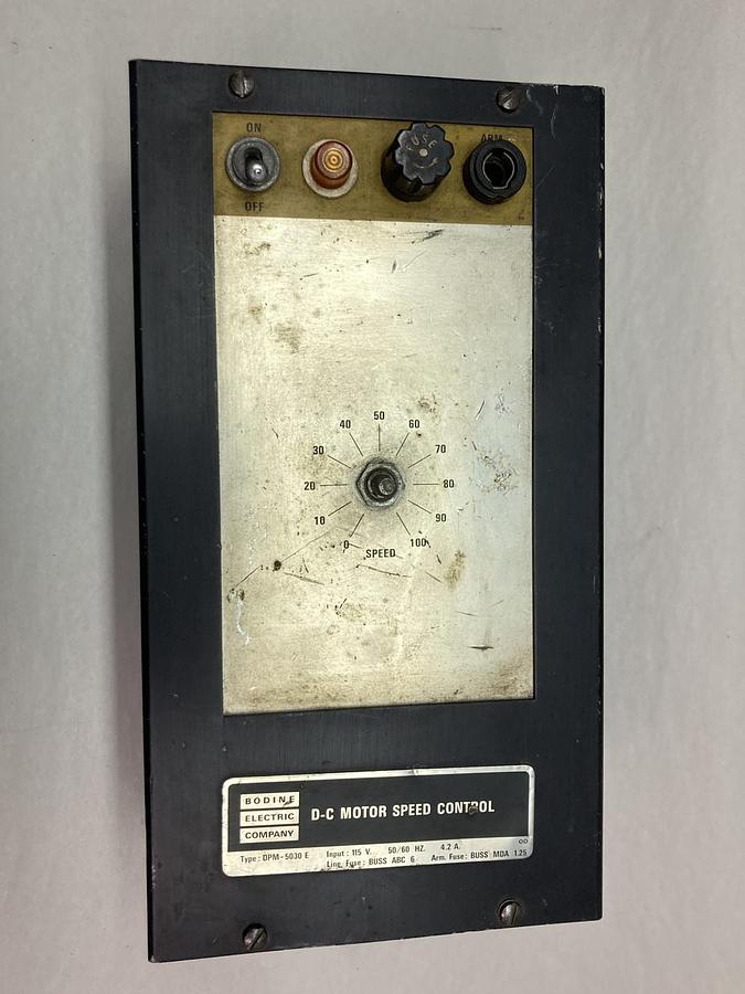 Used Bodine Electric Company,DPM-5030 E,DC Motor Control
