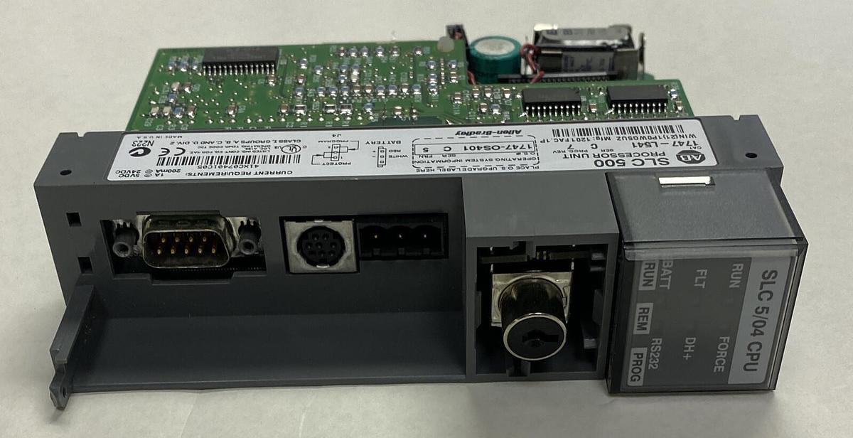 Used ALLEN BRADLEY,1747-L541,SER C PROC. REV 7 PROCESSOR UNIT 1747-OS401 SER C FRN 5