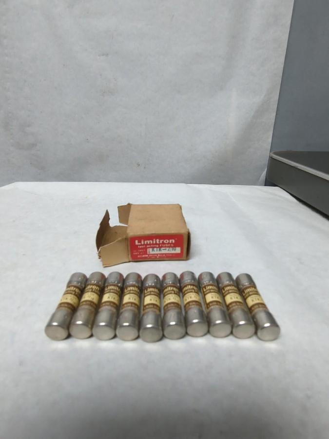 COOPER BUSSMANN,KTK-2/10,LIMITRON 2/10 AMP FUSES BOX OF 10 NOS