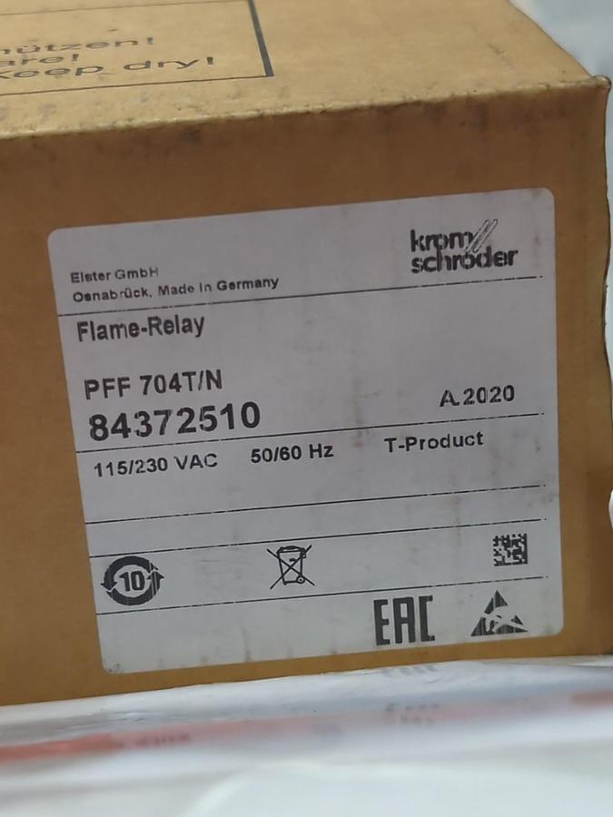 KROM SHRODER,84372510,FLAME RELAY 115/230VAC 50/60HZ PFF 704T/N NOS