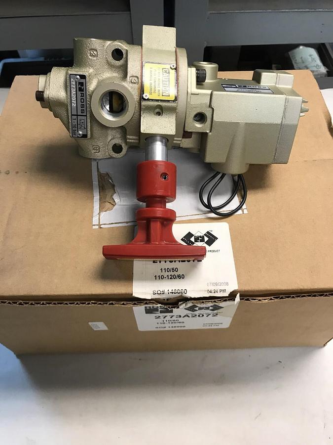 Ross,2773A2072,Lockout Solenoid Valve 120V New in Box