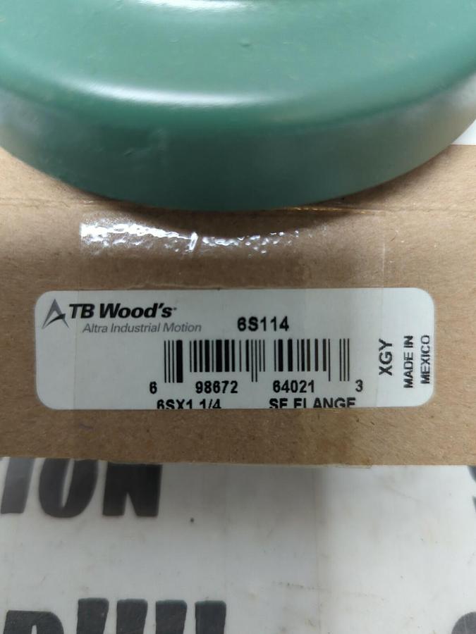 TB WOODS,6S114 SF,FLANGE 1-1/4 INCH BORE NOS