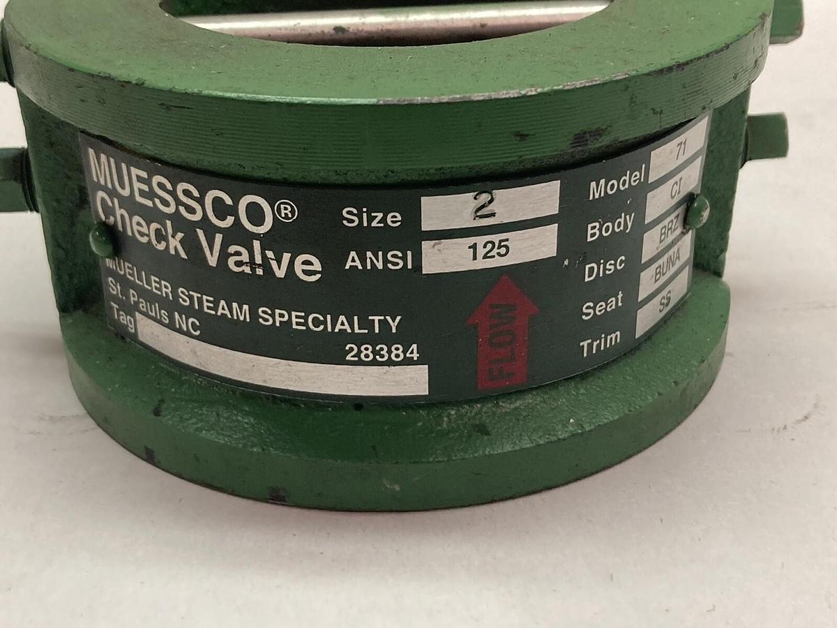 Mueller,Model 71,Muessco Check Valve Size 2