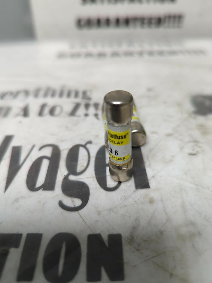 LITTELFUSE,FLQ-6,TIME DELAY 6 AMP FUSE LOT OF 3 NOS