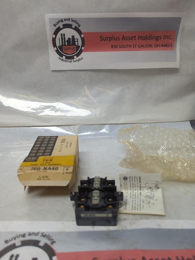 ALLEN BRADLEY,700-NA40,SERIES B FRONT DECK ASSEMBLY 4-POLE NOS