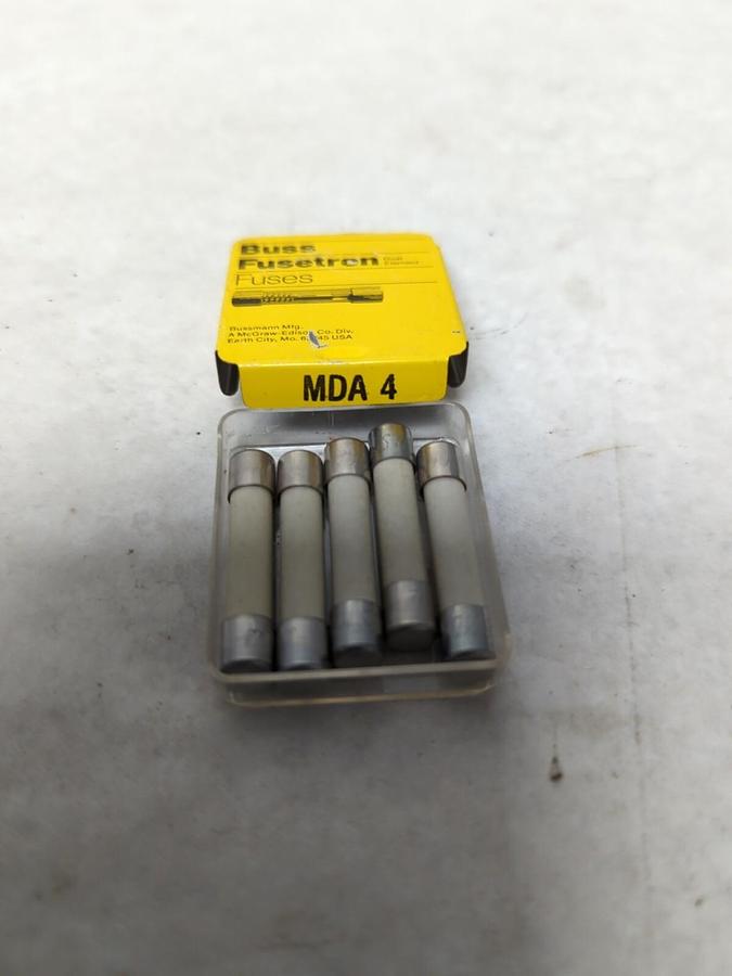 COOPER BUSSMANN,MDA 4,CERAMIC FUSE PACK OF 5 NOS