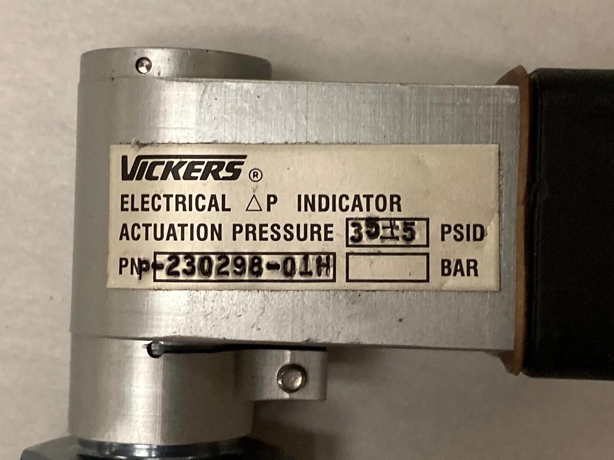 Vickers,P-230298-01H,Electrical Indicator Actuation Pressure 35+5 PSID