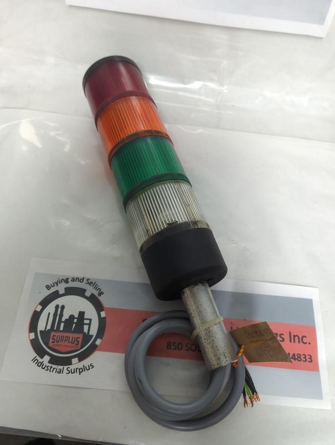 Used TELEMECANIQUE,XVA-LC3,STACK LIGHT RED-GREEN-ORANGE-WHITE PRE-OWNED