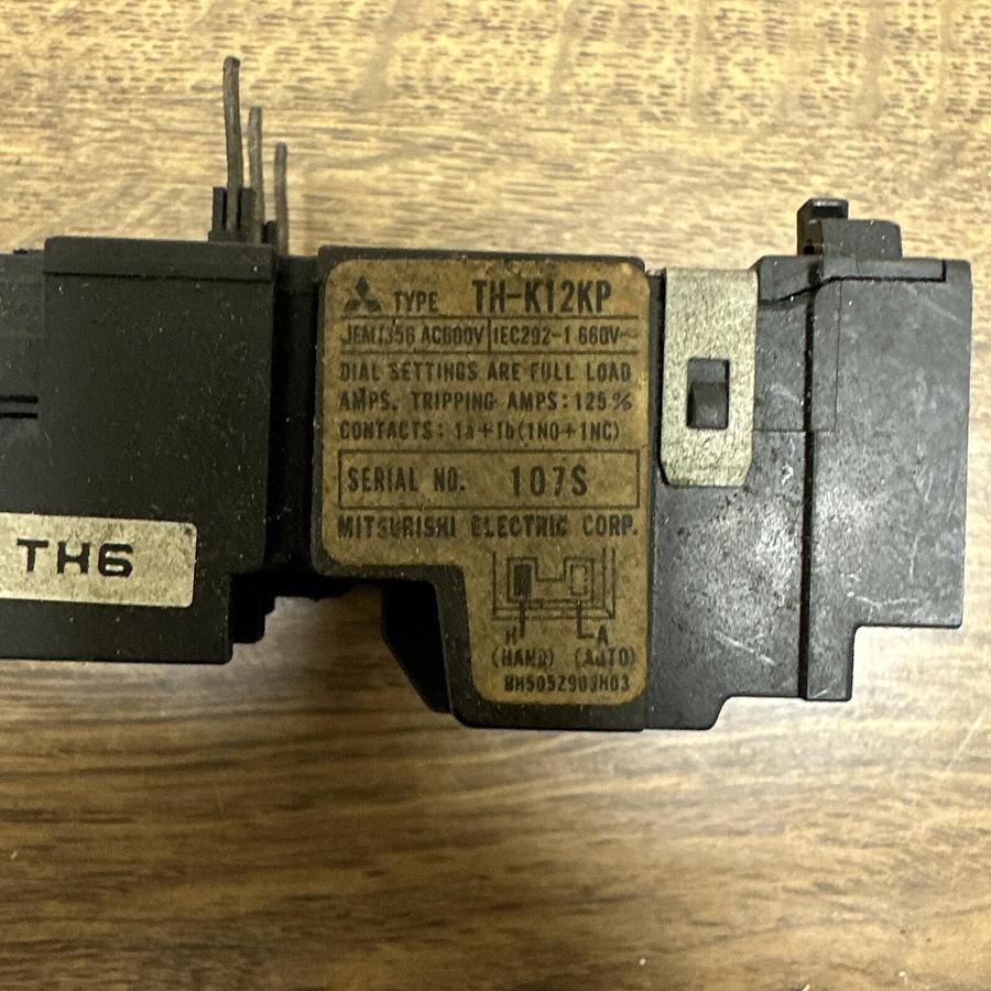 Used Mitsubishi,TH-K12KP,Overload Relay
