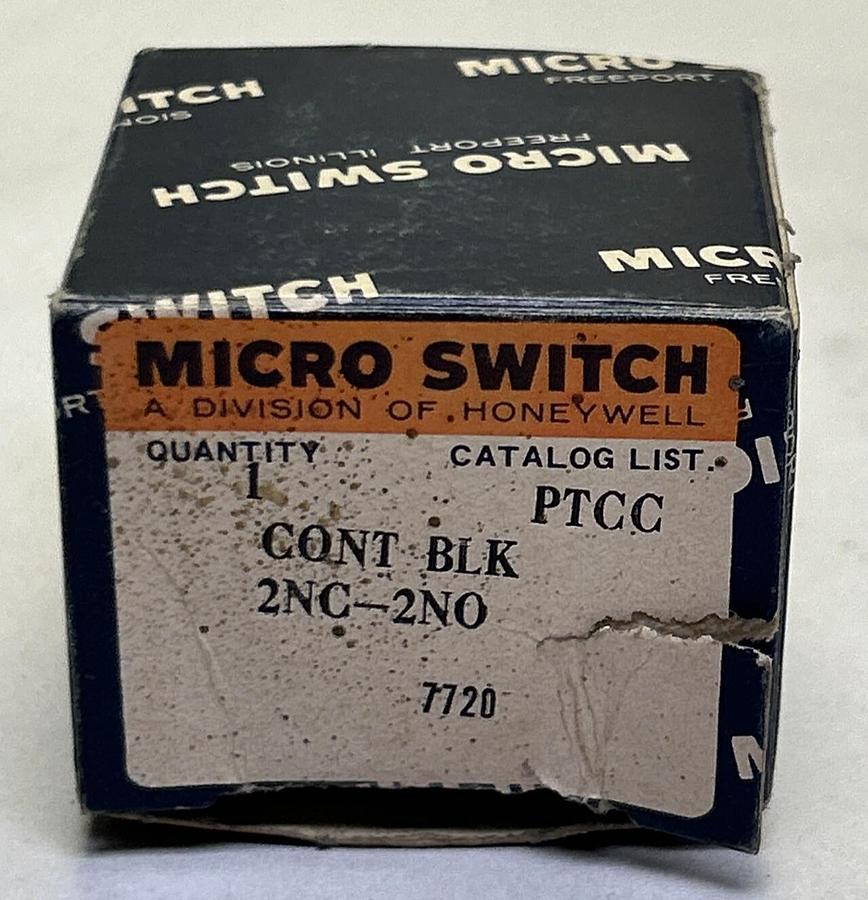 HONEYWELL MICROSWITCH,PTCC,CONTACT BLOCK NOS