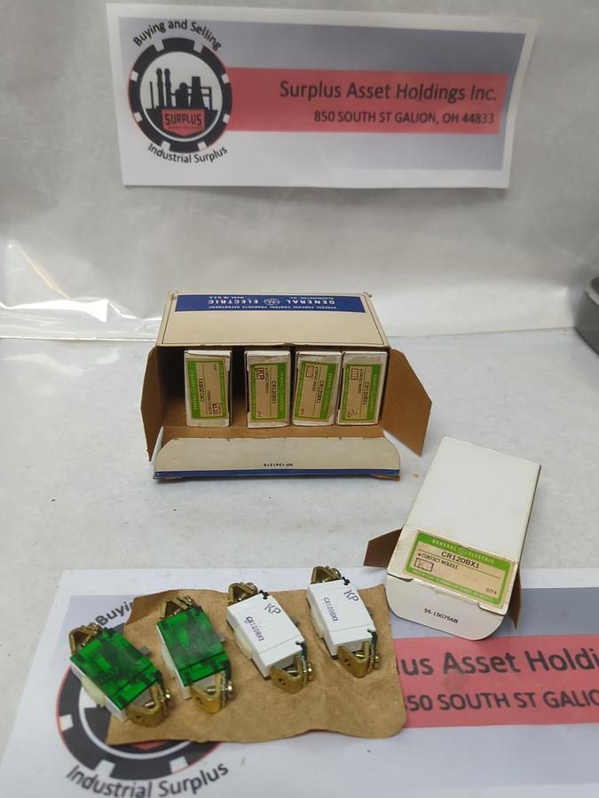 GENERAL ELECTRIC,CR120BX1,CONTACT MODULE LOT OF 20 ( 5 BOXES OF 4 PCS EACH) NEW