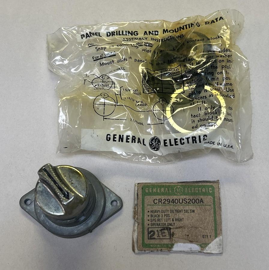 GENERAL ELECTRIC,CR2940US200A,SELECTOR SWITCH NOS