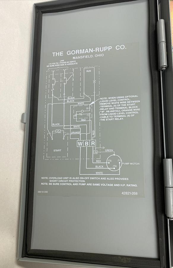 Gorman Rupp,47631-125,Pump Control System 115V 2HP New No Box