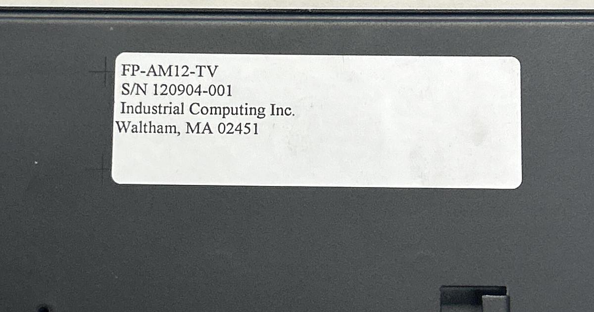 INDUSTRIAL COMPUTING,INC FP-AM12-TV LCD, MONITOR NEW