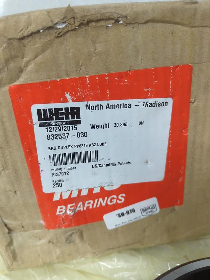 MRC,8319AB2-0001,ANGULAR CONTACT BEARING NOS